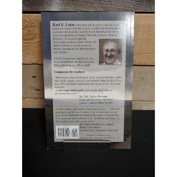 ...A Lot on My Mind, Lord by Karl E. Lutze Autographed Paperback - Picture 2 of 2